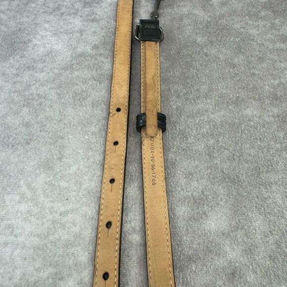 Authentic Gucci Black Gunmetal Horsebit Slim Belt 282349 90/36 - Picture 8 of 9